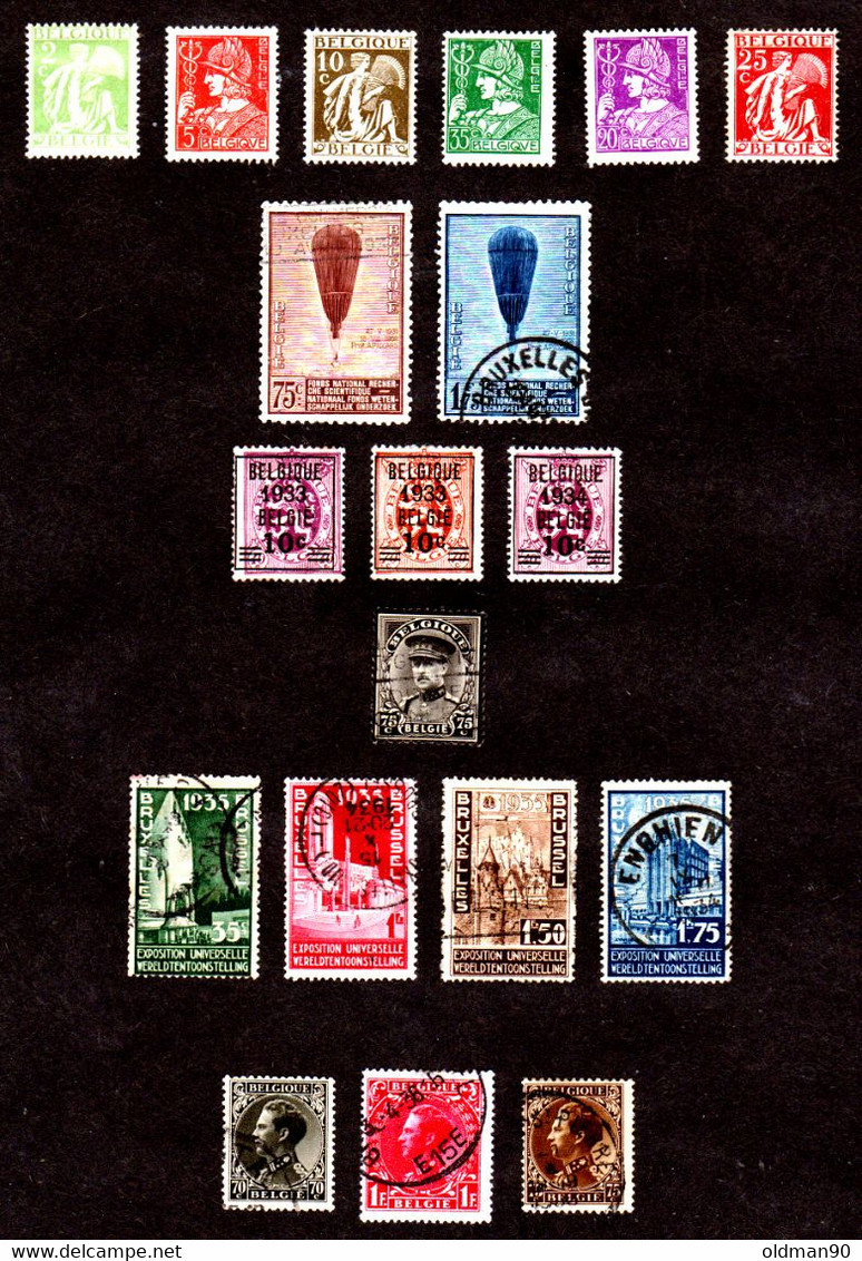 DB-24- Belgio Dal 1932 Al 1934 (+/sg/o) LH/NG/Used - Qualità A Vostro Giudizio. - 1929-1941 Grand Montenez