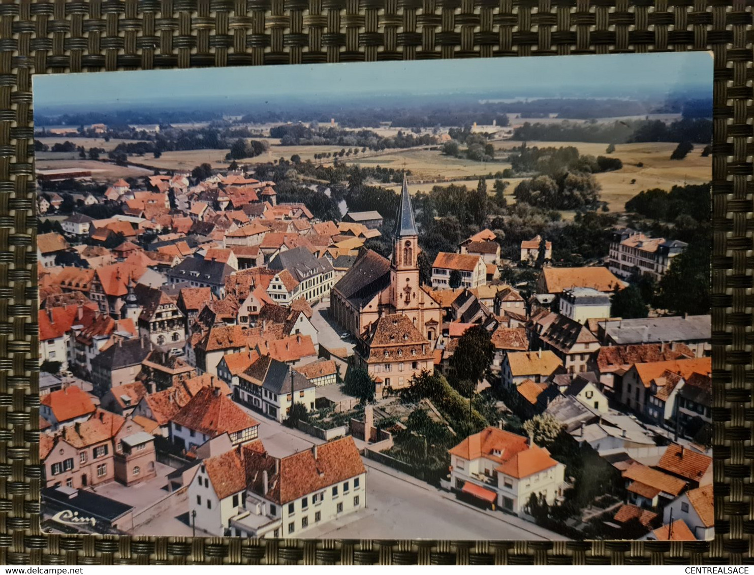 Carte BENFELD  Vue Aérienne Marie Eglise Hôpital - Benfeld