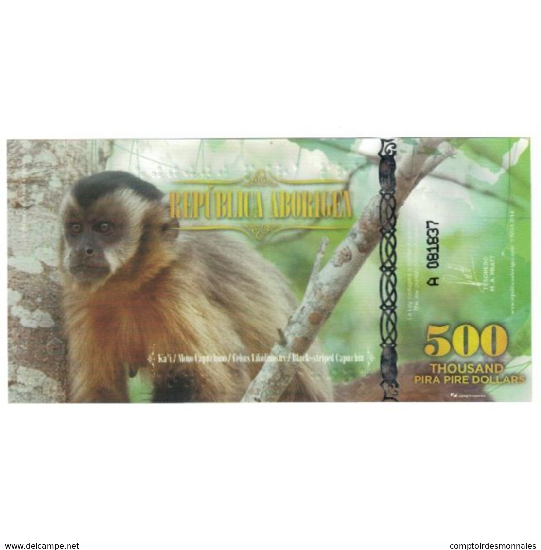 Billet, Australie, 500 Dollars, 2014, REPUBLICA ARBORIGEN, NEUF - Vals En Specimen