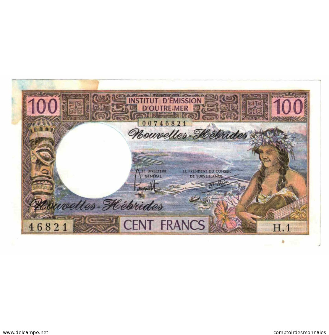 Billet, Condominium Des Nouvelles-Hébrides, 100 Francs, KM:18b, SPL - Vanuatu