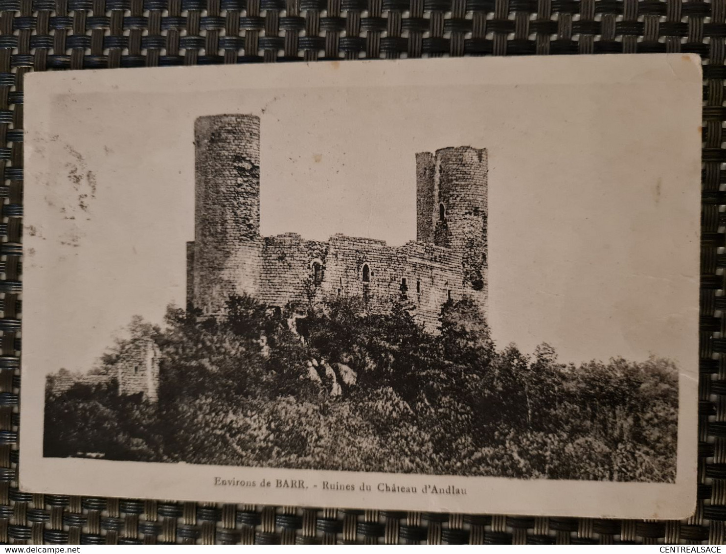 Carte ANDLAU Le Chateau Ruines - Benfeld