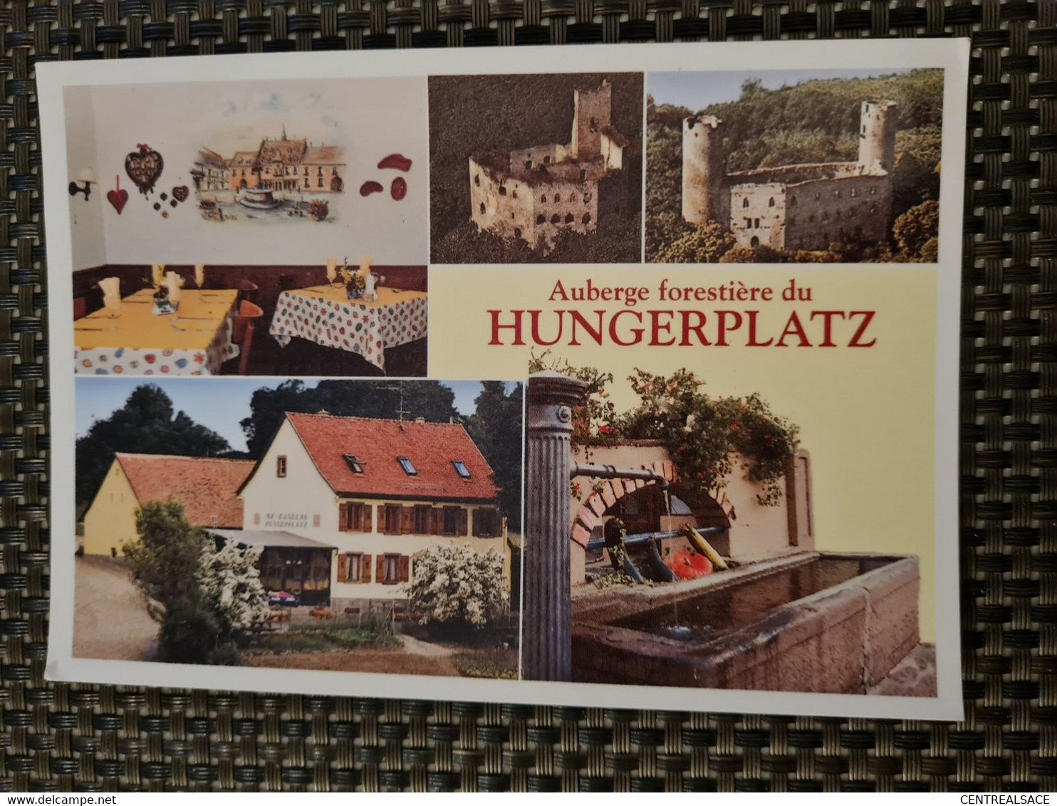 Carte BARR AUBERGE DU HUNGERPLATZ - Benfeld