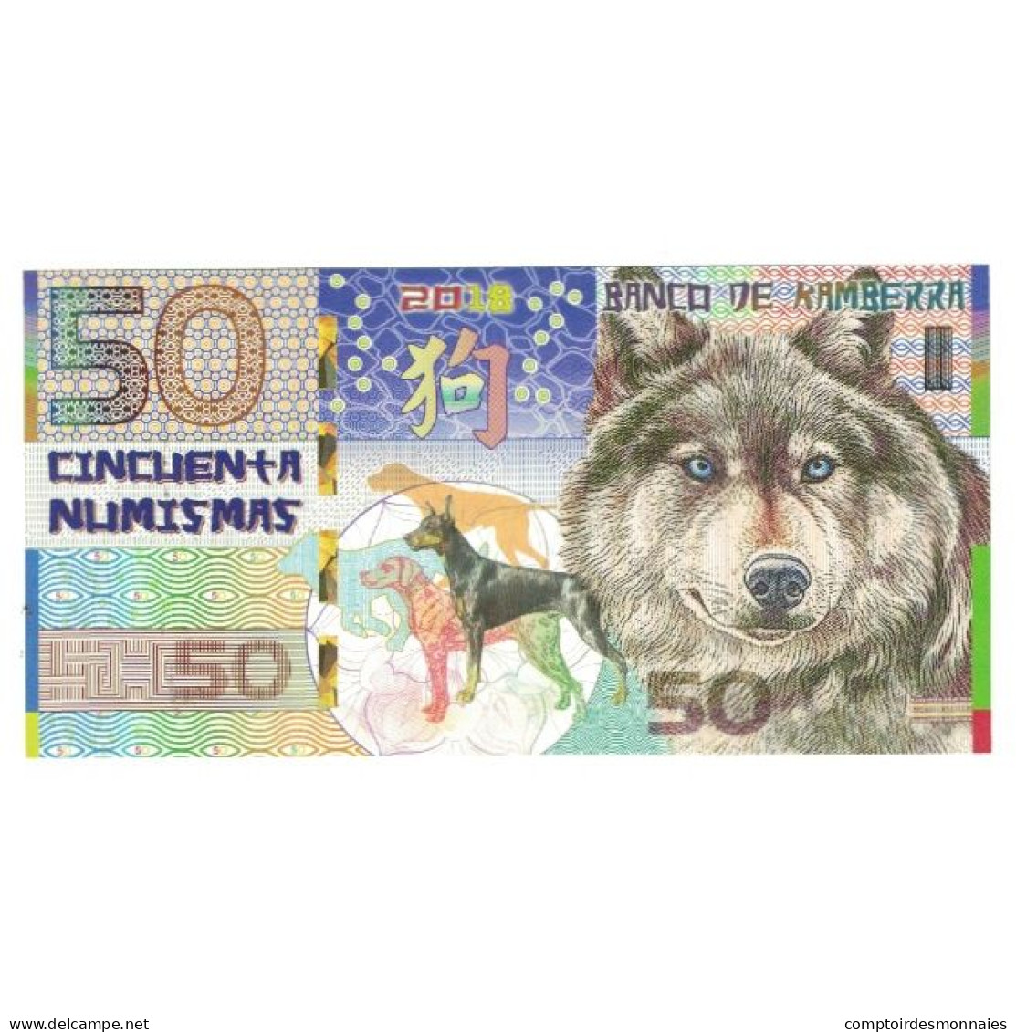 Billet, Australie, Billet Touristique, 2018, 50 Dollars ,Colorful Plastic - Fakes & Specimens
