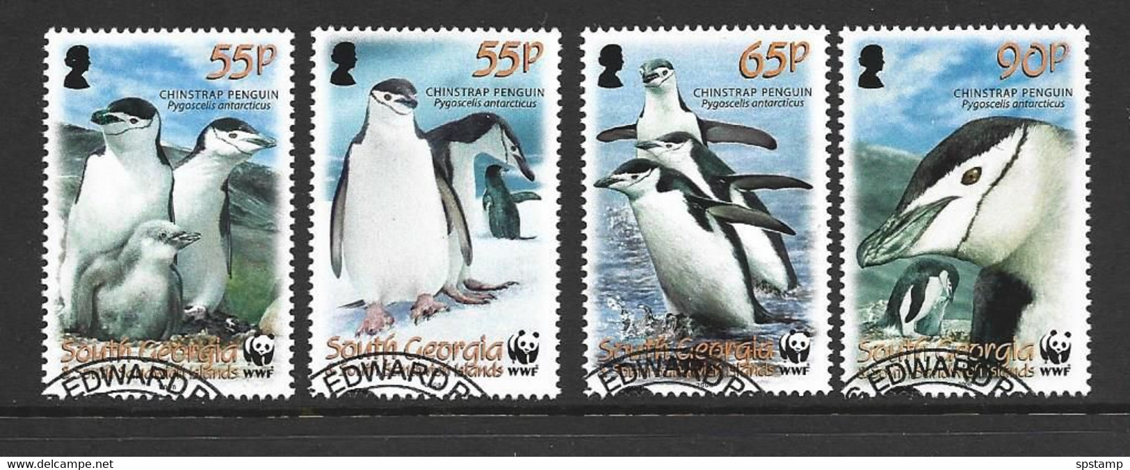 South Georgia 2008 WWF Bird Penguin Set Of 4 FU - Gebraucht