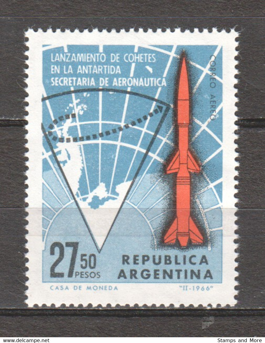 Argentina 1966 Mi 898 MNH ROCKET LAUNCH FROM ANTARCTICA - Otros & Sin Clasificación