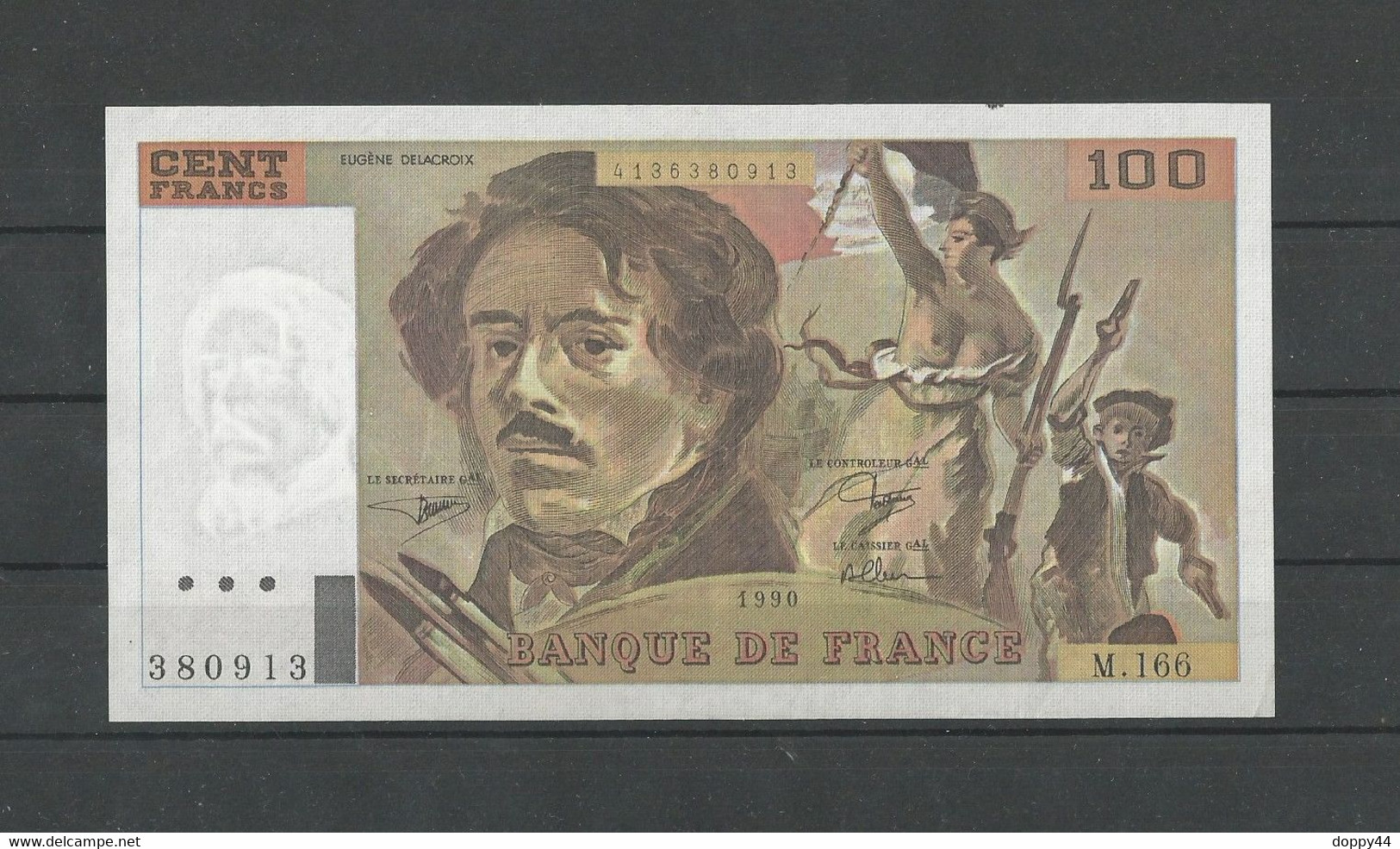 BILLET 100 FRANCS DELACROIX 1990 NEUF F69 Bis 02b. - 100 F 1978-1995 ''Delacroix''