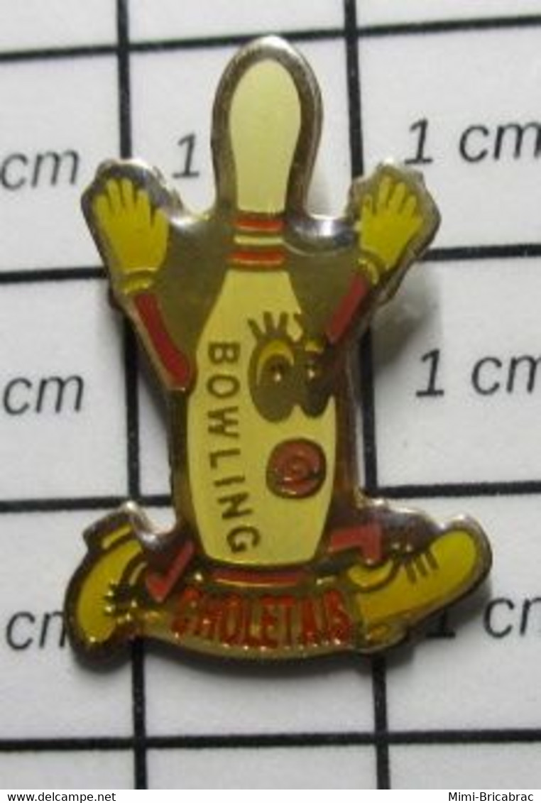 510e Pin's Pins / Beau Et Rare / SPORTS / QUILLE BOWLING CHOLETAIS CHOLET - Bowling