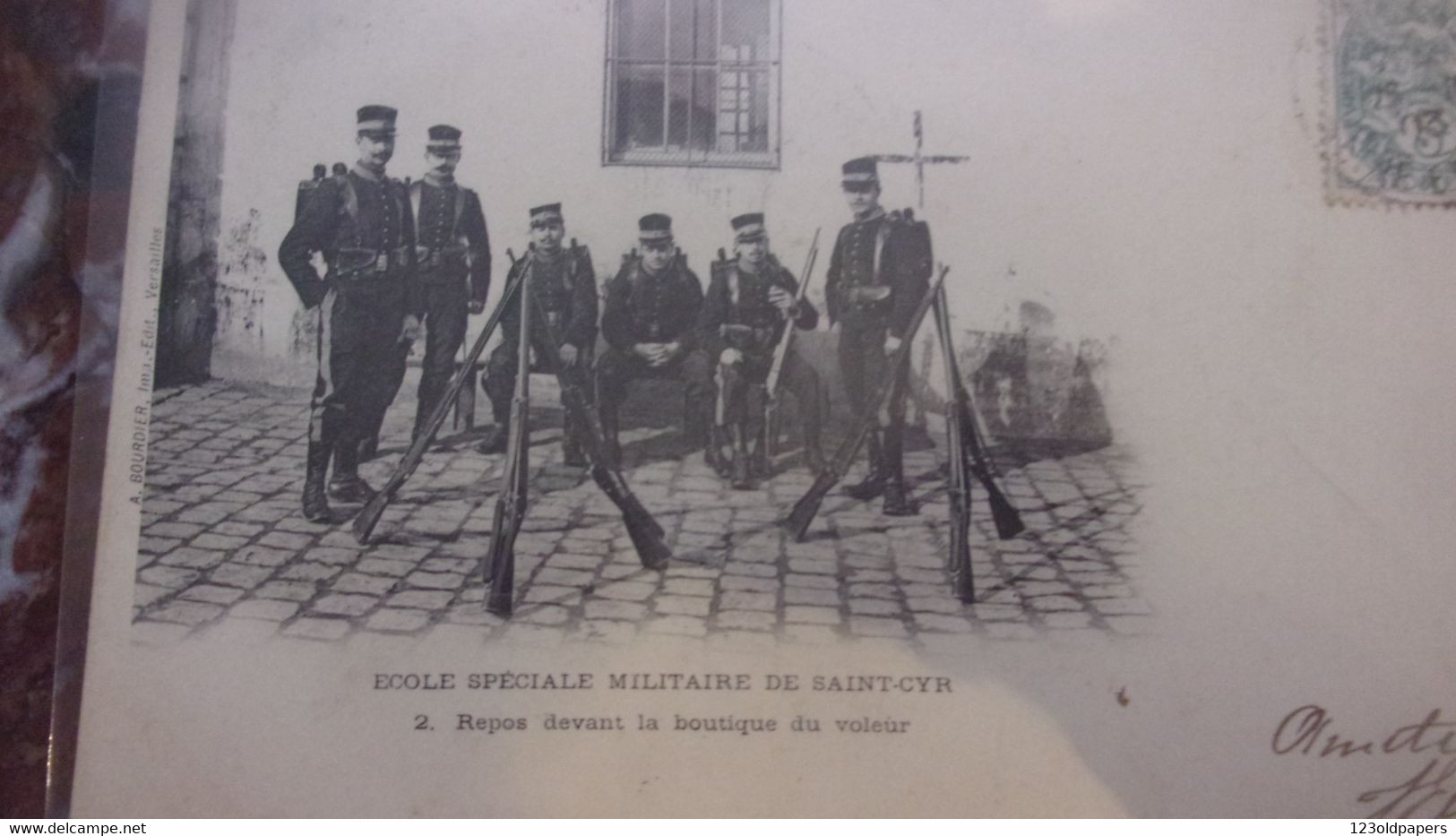 78 ECOLE SPECIALE MILITAIRE DE SAINT CYR 1903 2 REPOS DEVANT LA BOUTIQUE DU VOLEUR - St. Cyr L'Ecole