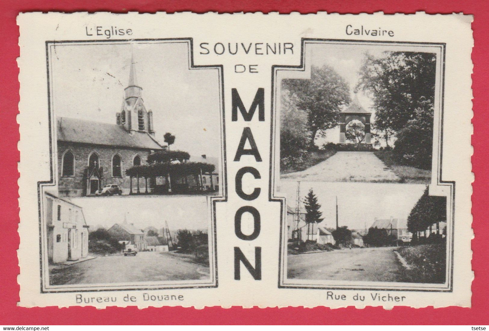 Macon ... Souvenir De .... Carte Multivues - 1964  ( Voir Verso ) - Momignies