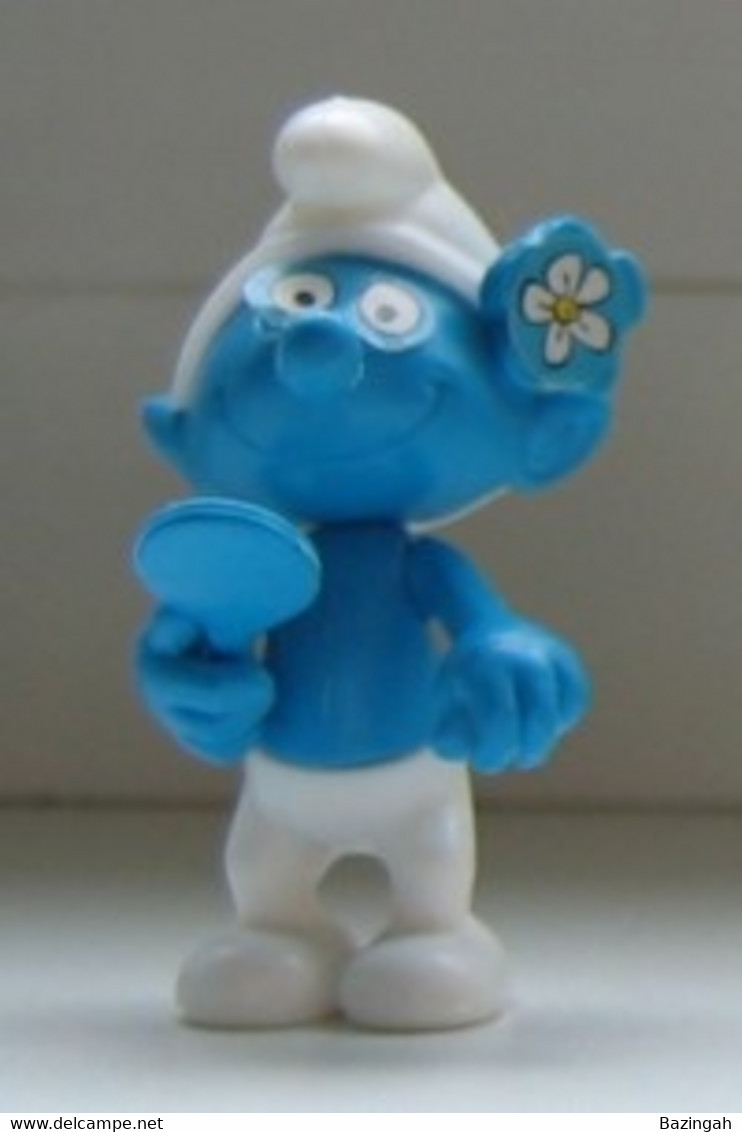 Kinder Surprise 1990 Vanity Smurf - Schtroumpf Coquet - Dessins Animés