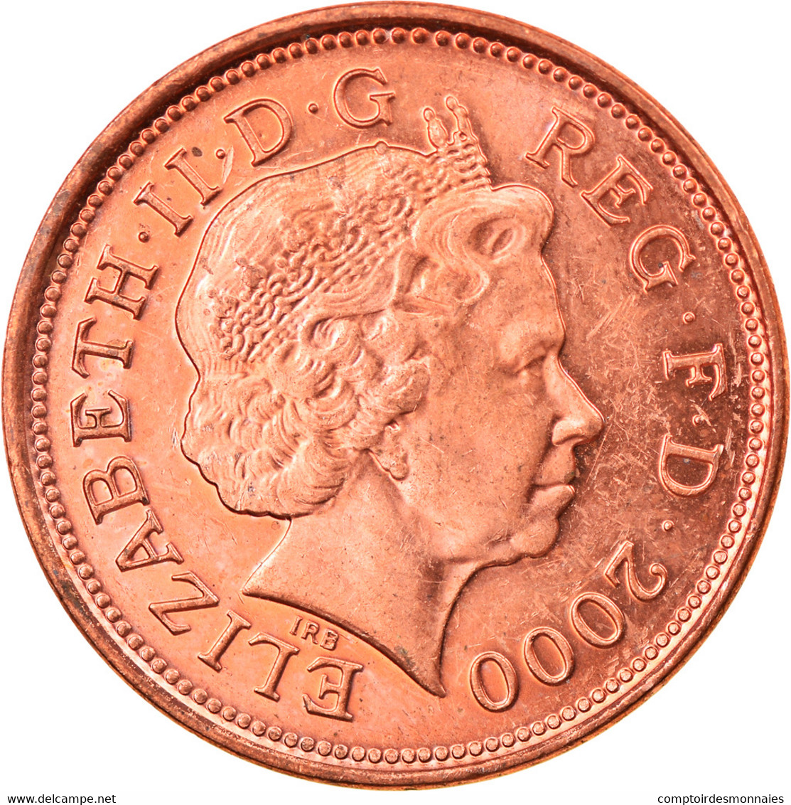 Monnaie, Grande-Bretagne, Elizabeth II, 2 Pence, 2000, TTB+, Copper Plated - 2 Pence & 2 New Pence