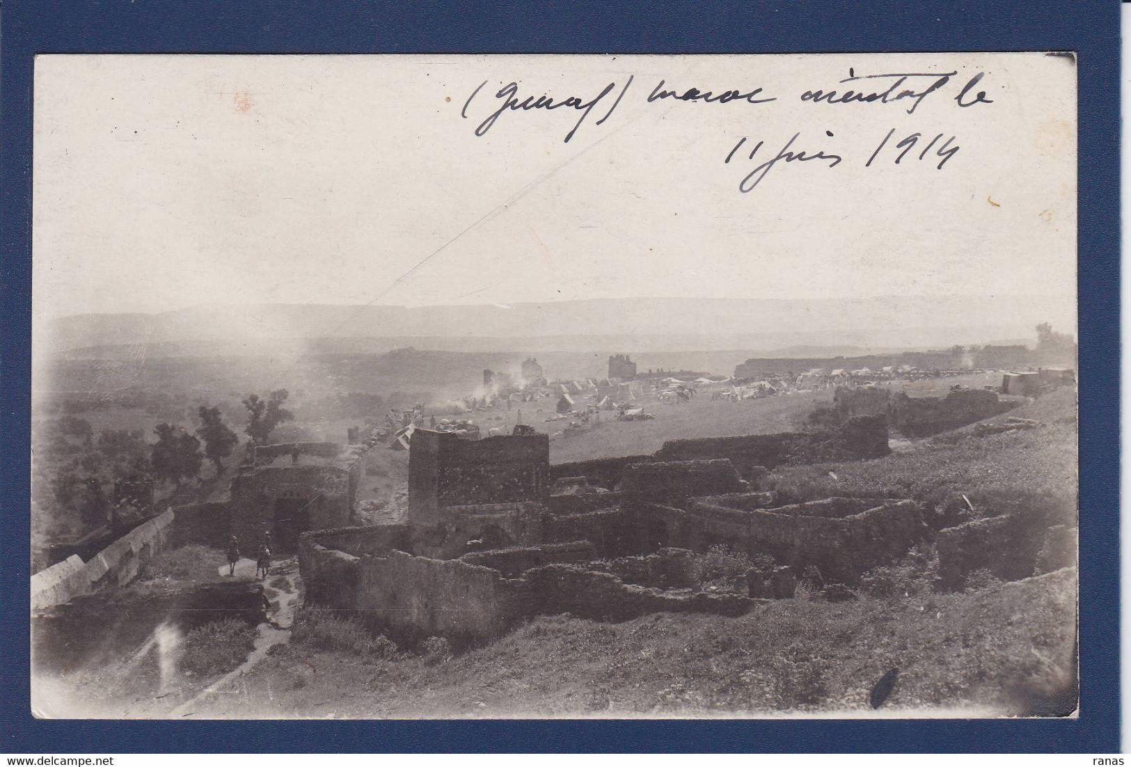 CPA Maroc GUERCIF Carte Photo Voir Dos - Autres & Non Classés