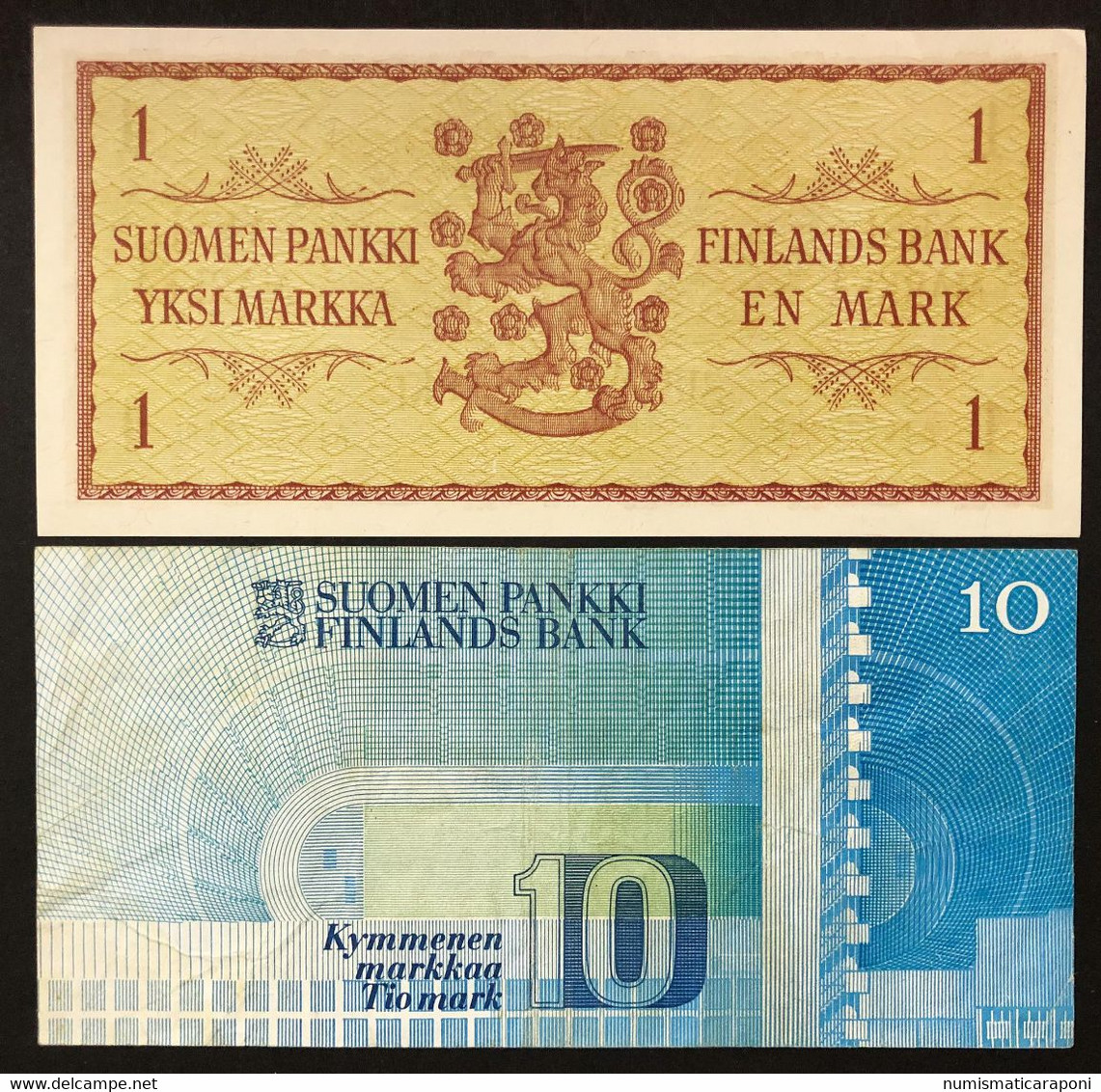 Finlandia Finland 10 Marchi Markkaa 1986 BB + 1 1963 Sup  Lotto.2335 - Finnland