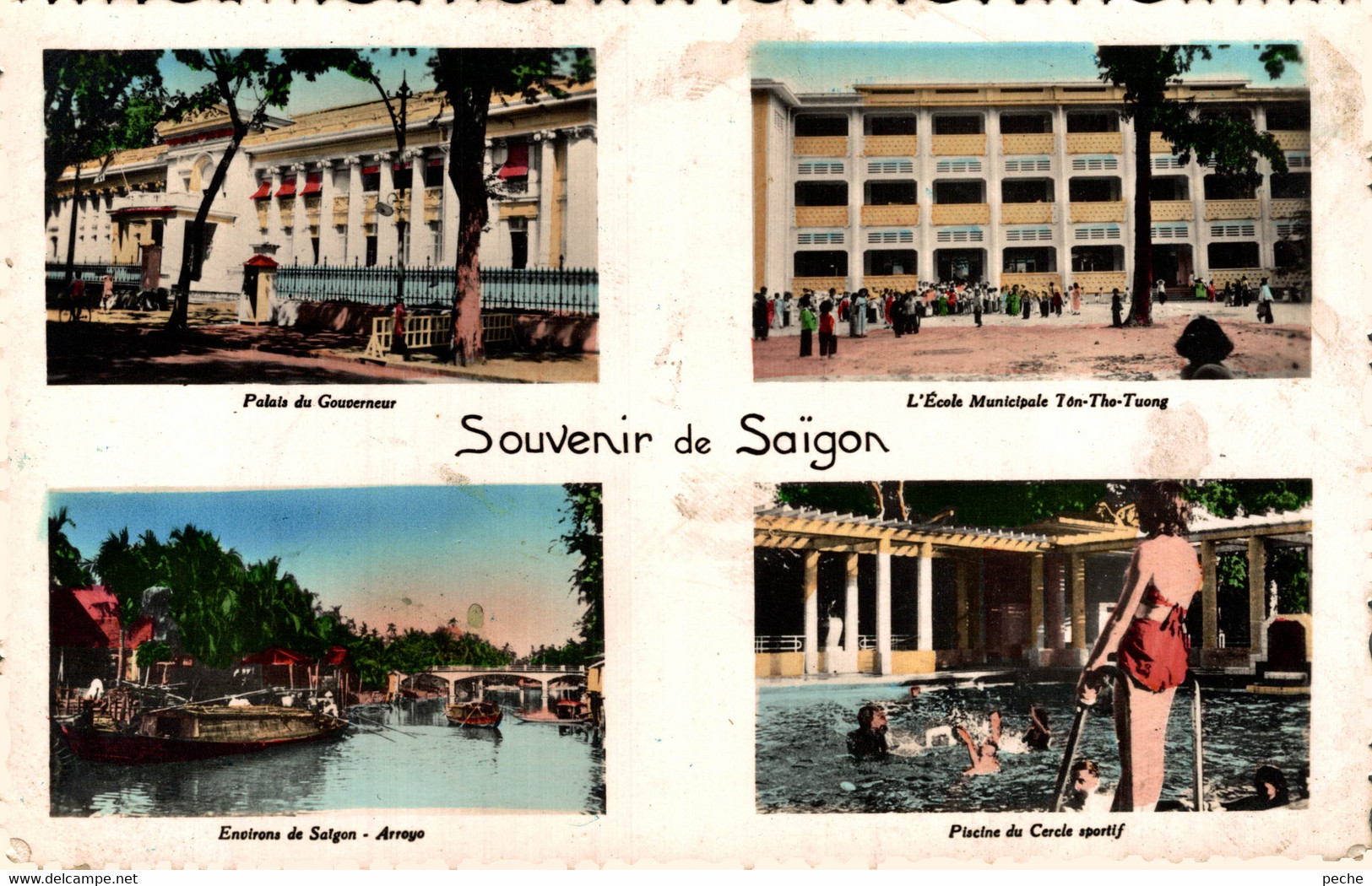 N°10080 -cpsm Souvenir De Saïgon - Souvenir De...