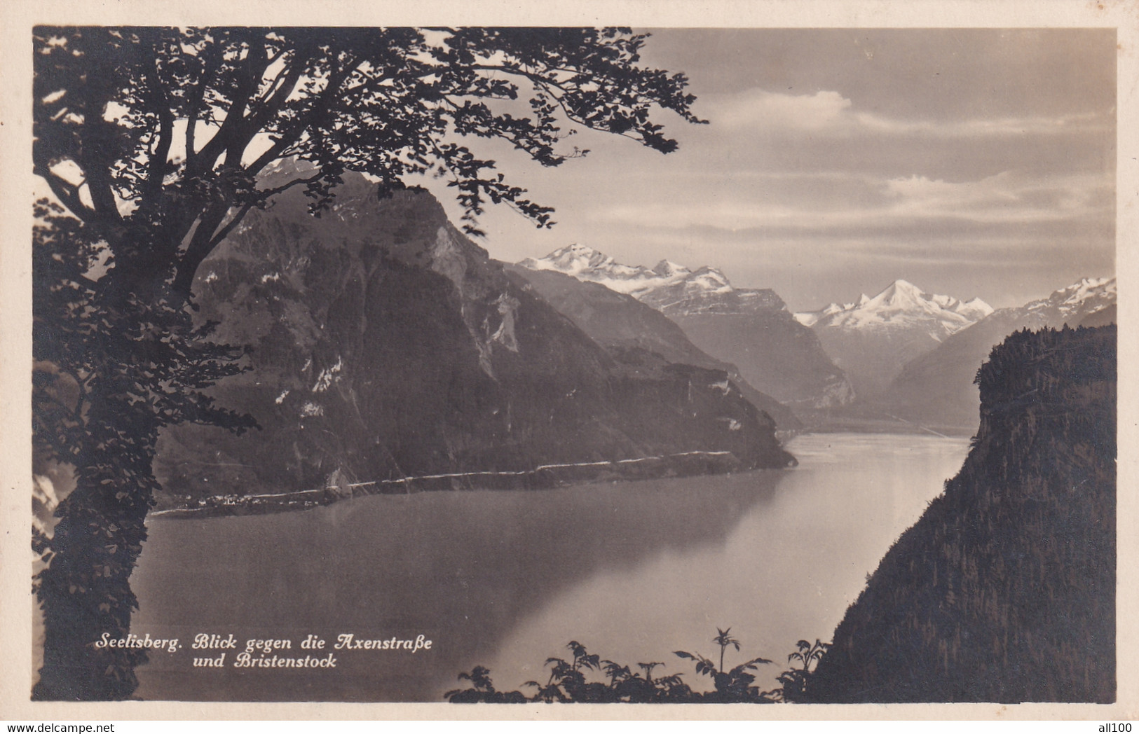 A18600 - SEELISBERG BLICK GEGEN DIE AXENSTRASSE UND BRISTENSTOCK MOUNTAINS POSTCARD EDITION PHOTOGLOB UNUSED SWITZERLAND - Seelisberg