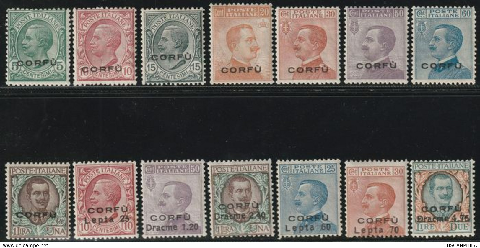 Occupazioni Militare - Corfù 1923 - Collezione Delle 3 Serie Complete Integre Rara Lusso Certificata - Sassone S.30/32 - Corfu