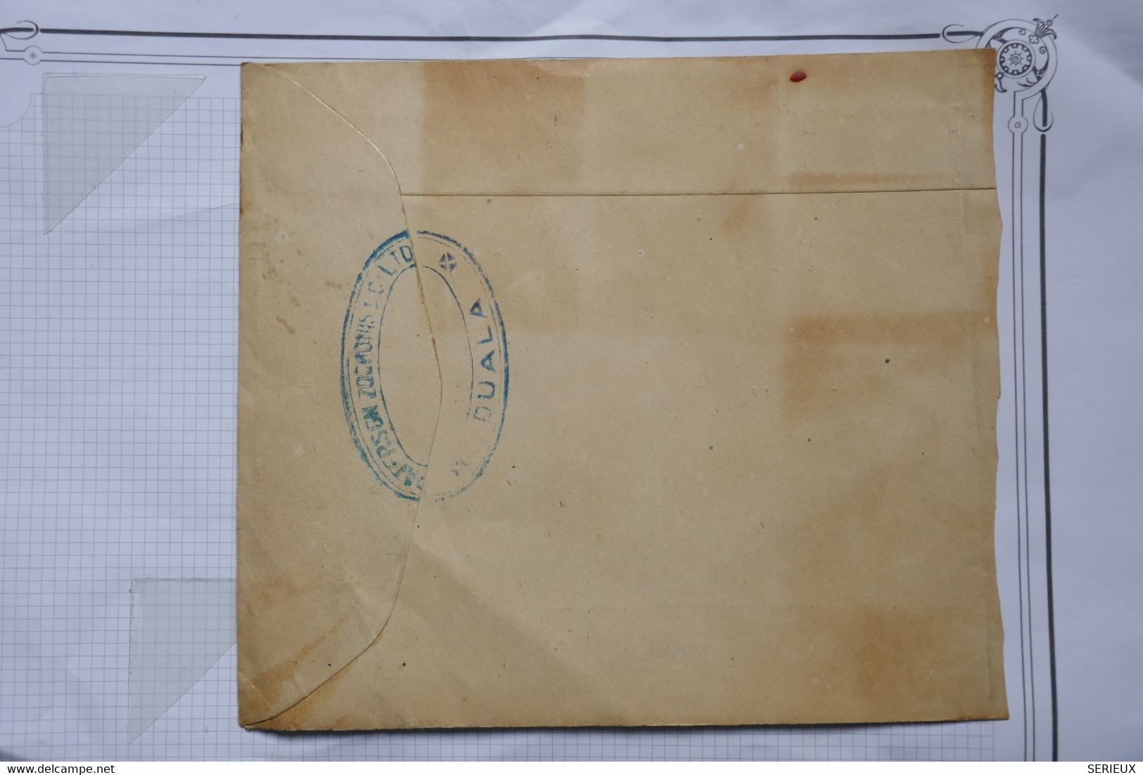 BE14  CAMEROUN   LETTRE RECOM.  1947 DOUALA  A PARIS FRANCE ++ +AFFRANCH. INTERESSANT - Covers & Documents