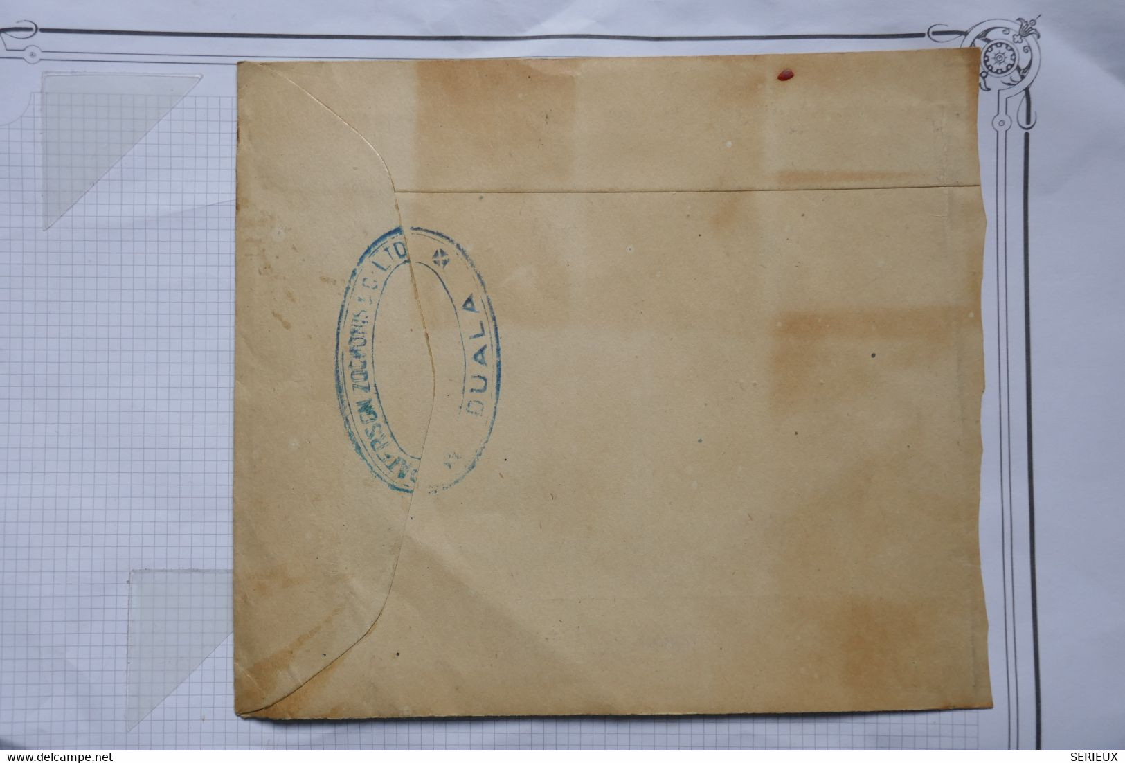 BE14  CAMEROUN   LETTRE RECOM.  1947 DOUALA  A PARIS FRANCE ++ +AFFRANCH. INTERESSANT - Briefe U. Dokumente