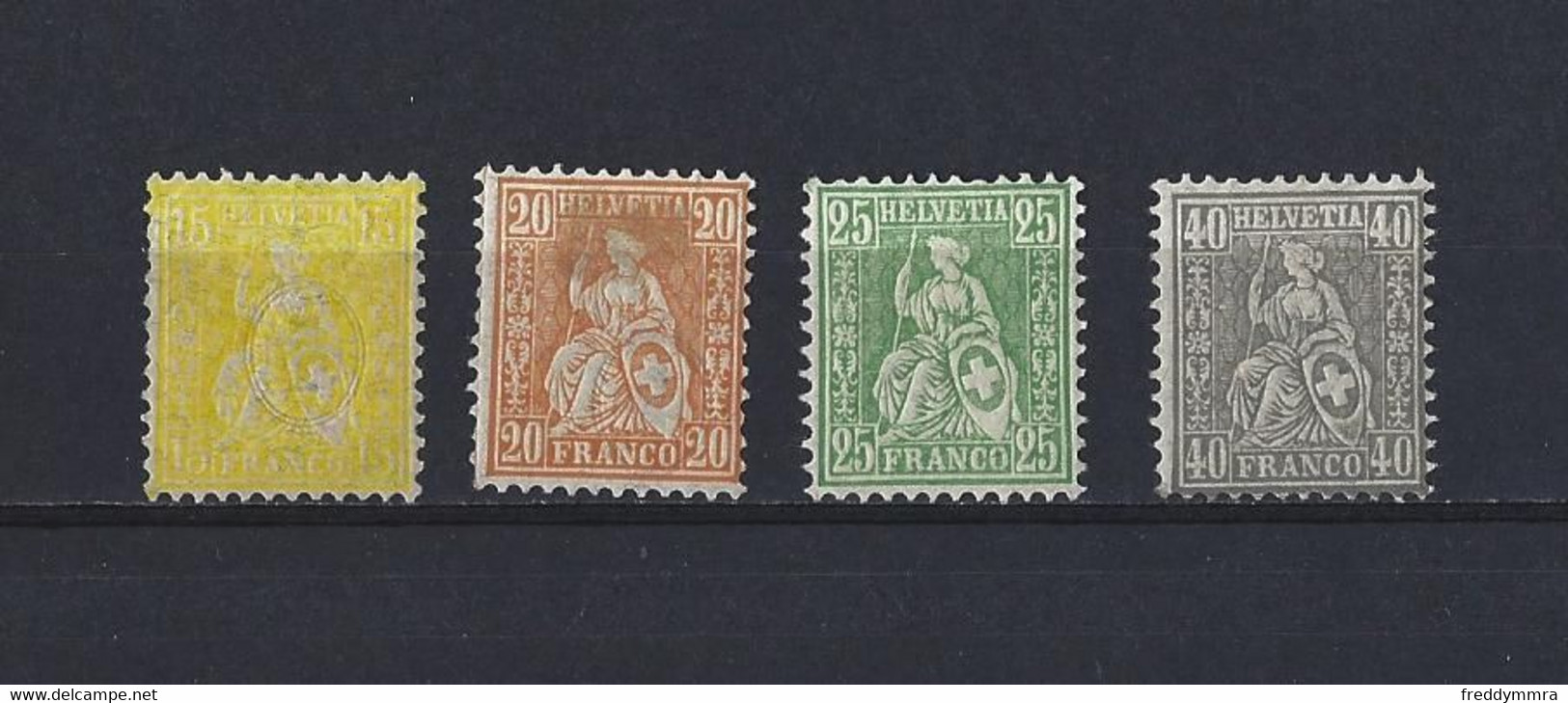 Suisse: 52/ 55 * - Unused Stamps