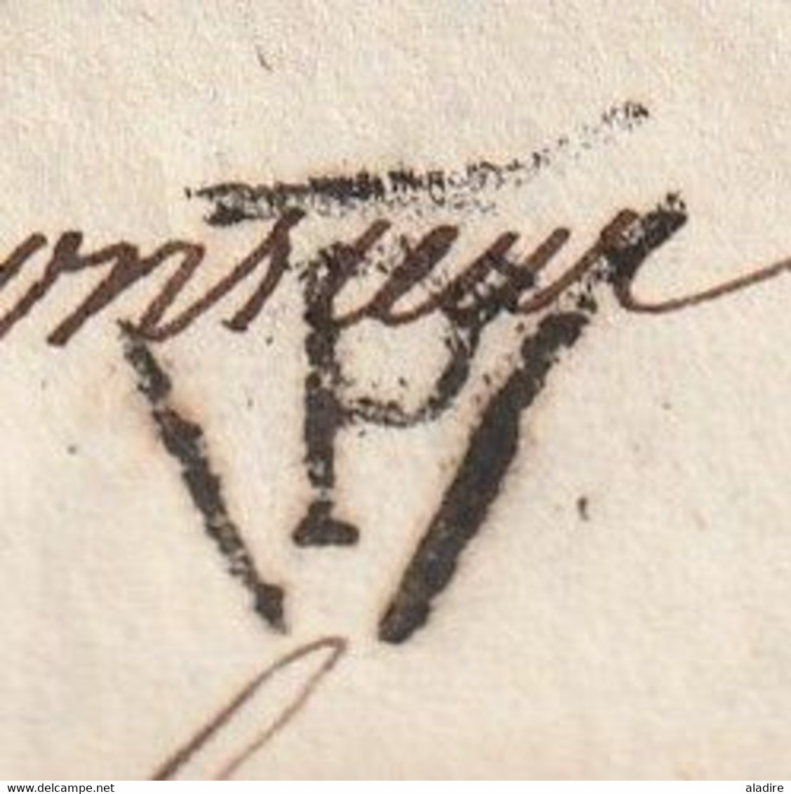 14 Avril 1815 - Lettre Pliée Avec Corresp De PARIS (P Dans Triangle Ouvert Noir) Vers CASTRES, Tarn - Taxe 9 - 1701-1800: Precursors XVIII