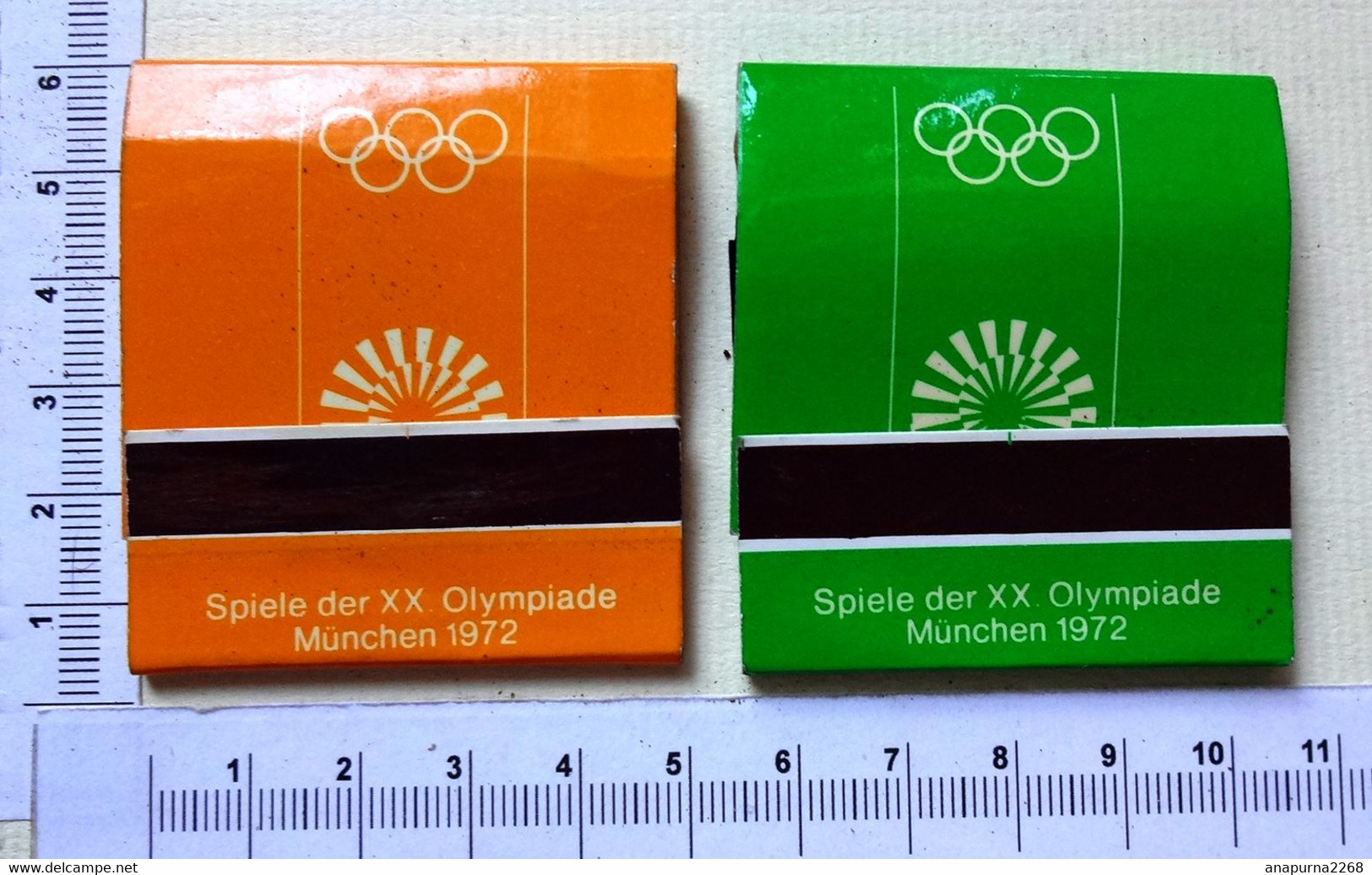 2 POCHETTES  ALLUMETTES ..JEUX OLYMPIQUES..... MUNICH 1972 - Boites D'allumettes