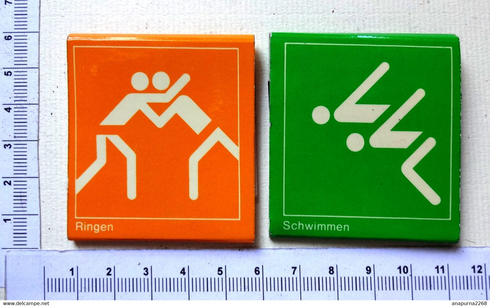 2 POCHETTES  ALLUMETTES ..JEUX OLYMPIQUES..... MUNICH 1972 - Boites D'allumettes