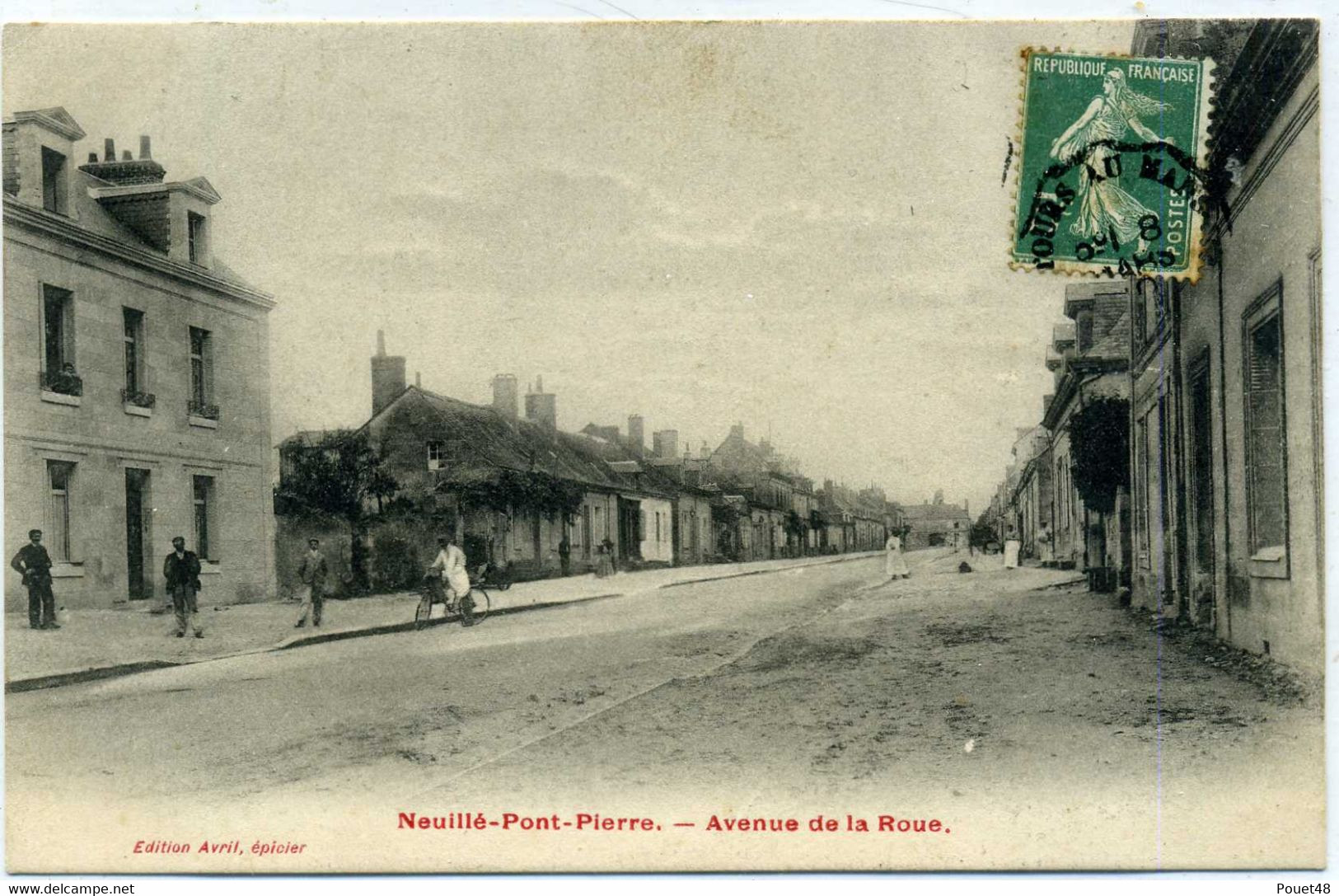37 - NEUILLE PONT PIERRE - Avenue De La Roue. - Neuillé-Pont-Pierre