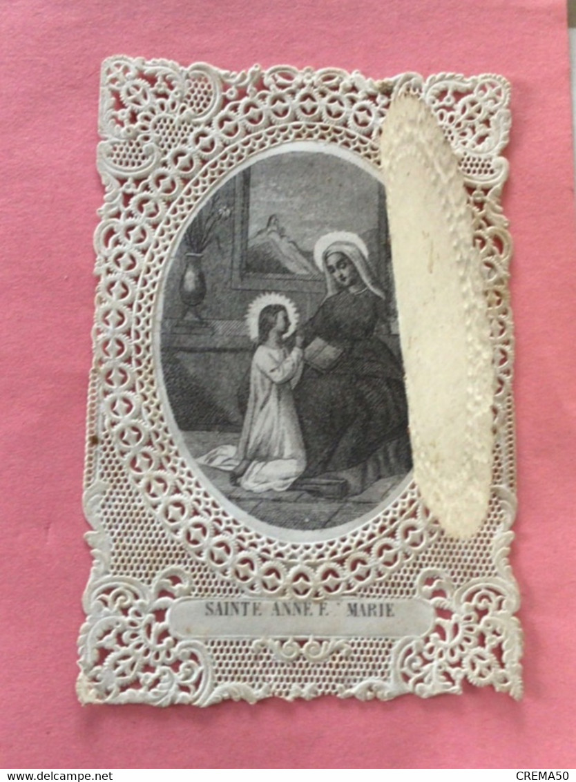 Canivet - Souvenir, Sainte Anne Et Marie, Canivet S’ouvrant Sur Une Image - Imágenes Religiosas