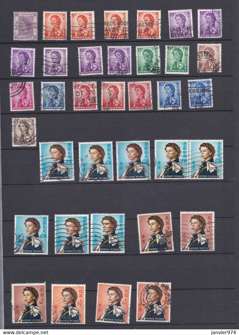 Hong Kong 159 Timbres Elisabeth II ,1953 – 1962 1967 , Plusieurs Périodes Voir Scan - Andere & Zonder Classificatie