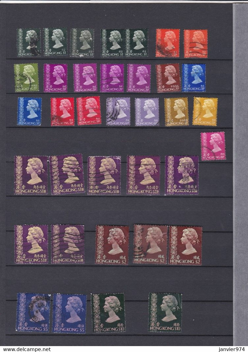Hong Kong 159 Timbres Elisabeth II ,1953 – 1962 1967 , Plusieurs Périodes Voir Scan - Otros & Sin Clasificación