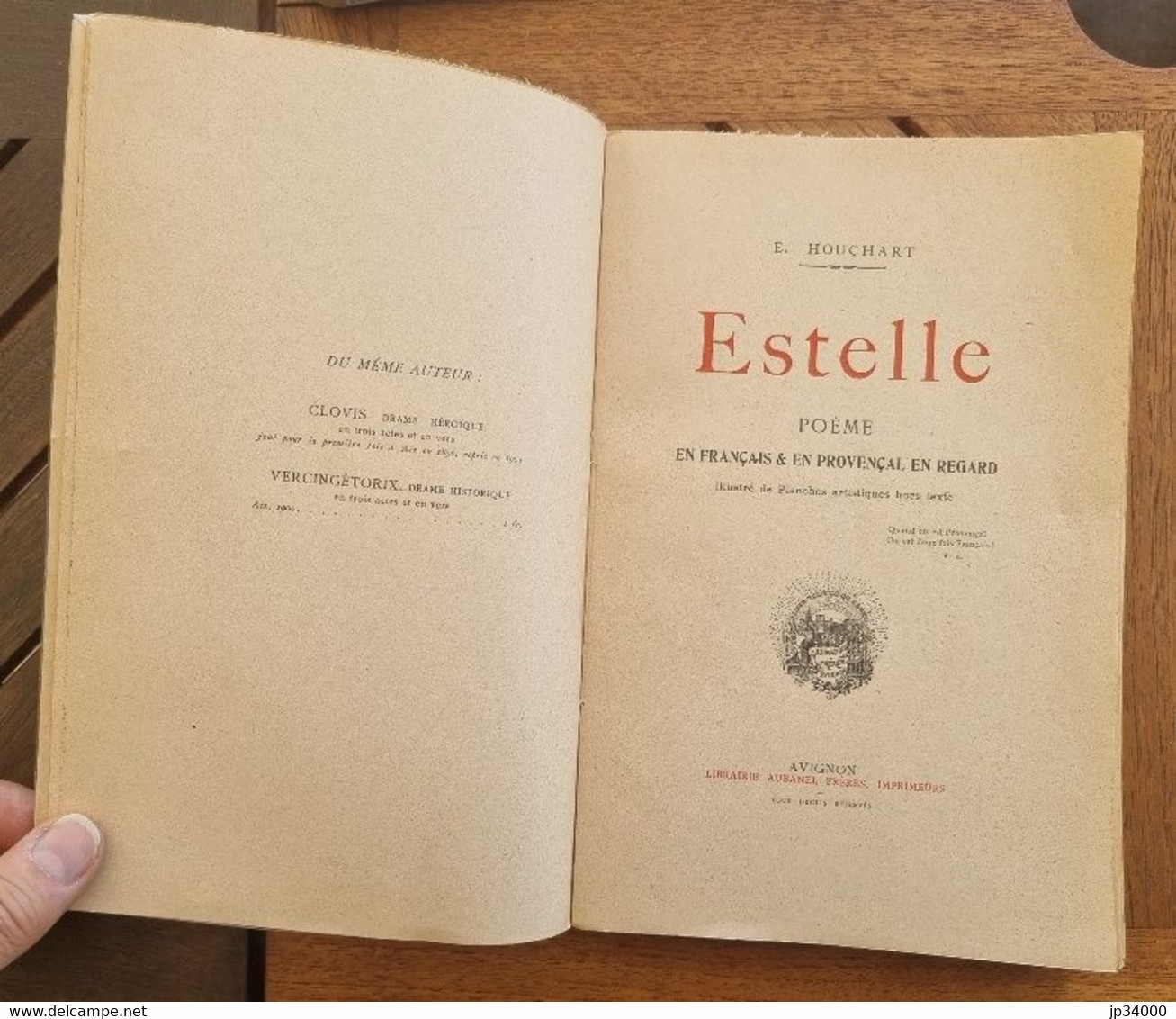 ESTELLE Par E. HOUCHART - Français Et En Provençal En Regard (régionalisme, Occitan, Provençal) - Languedoc-Roussillon