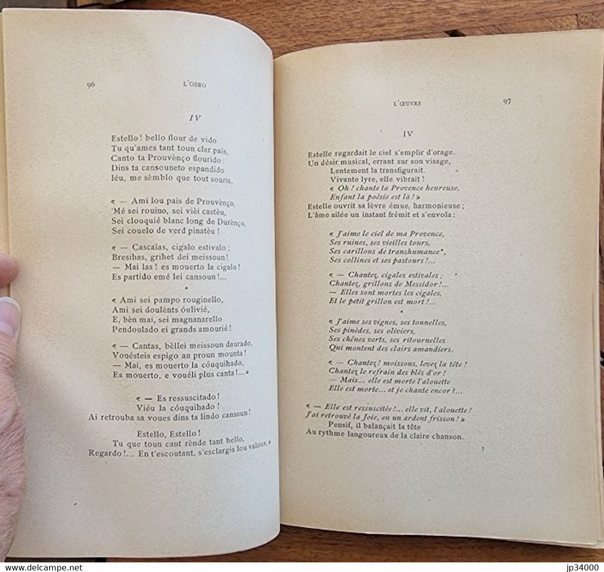 ESTELLE Par E. HOUCHART - Français Et En Provençal En Regard (régionalisme, Occitan, Provençal) - Languedoc-Roussillon