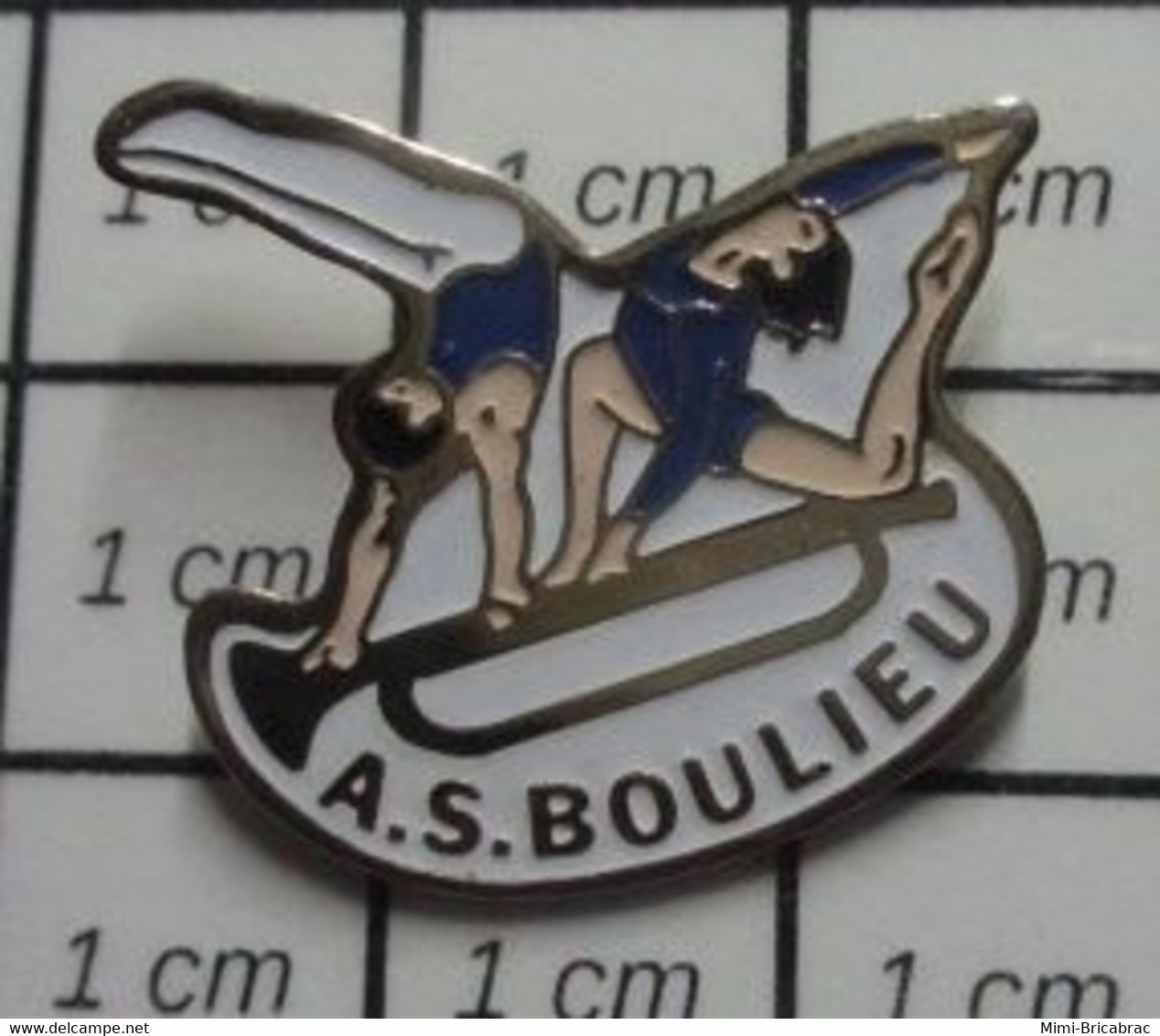 910e  Pin's Pins / Beau Et Rare / SPORTS / CLUB GYMNASTIQUE ET TROMPETTE AS BOULIEU Ardèche, En Région Auvergne-Rhône-Al - Gymnastique