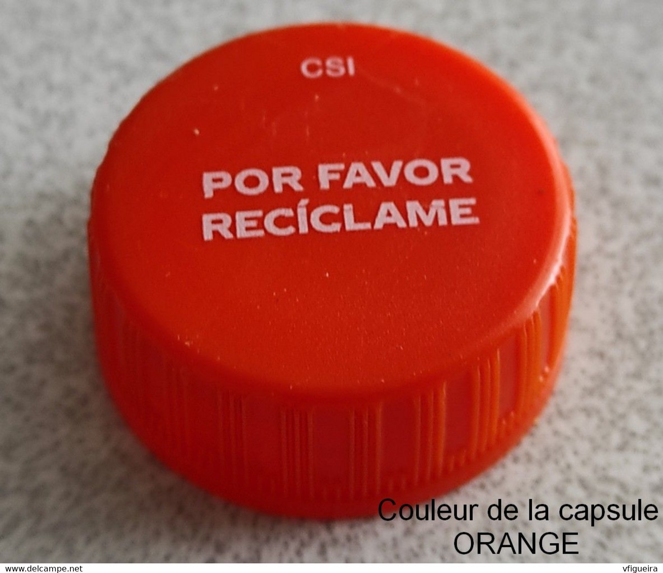 Espagne Capsule Plastique à Visser Orange Por Favor Recíclame SU - Soda