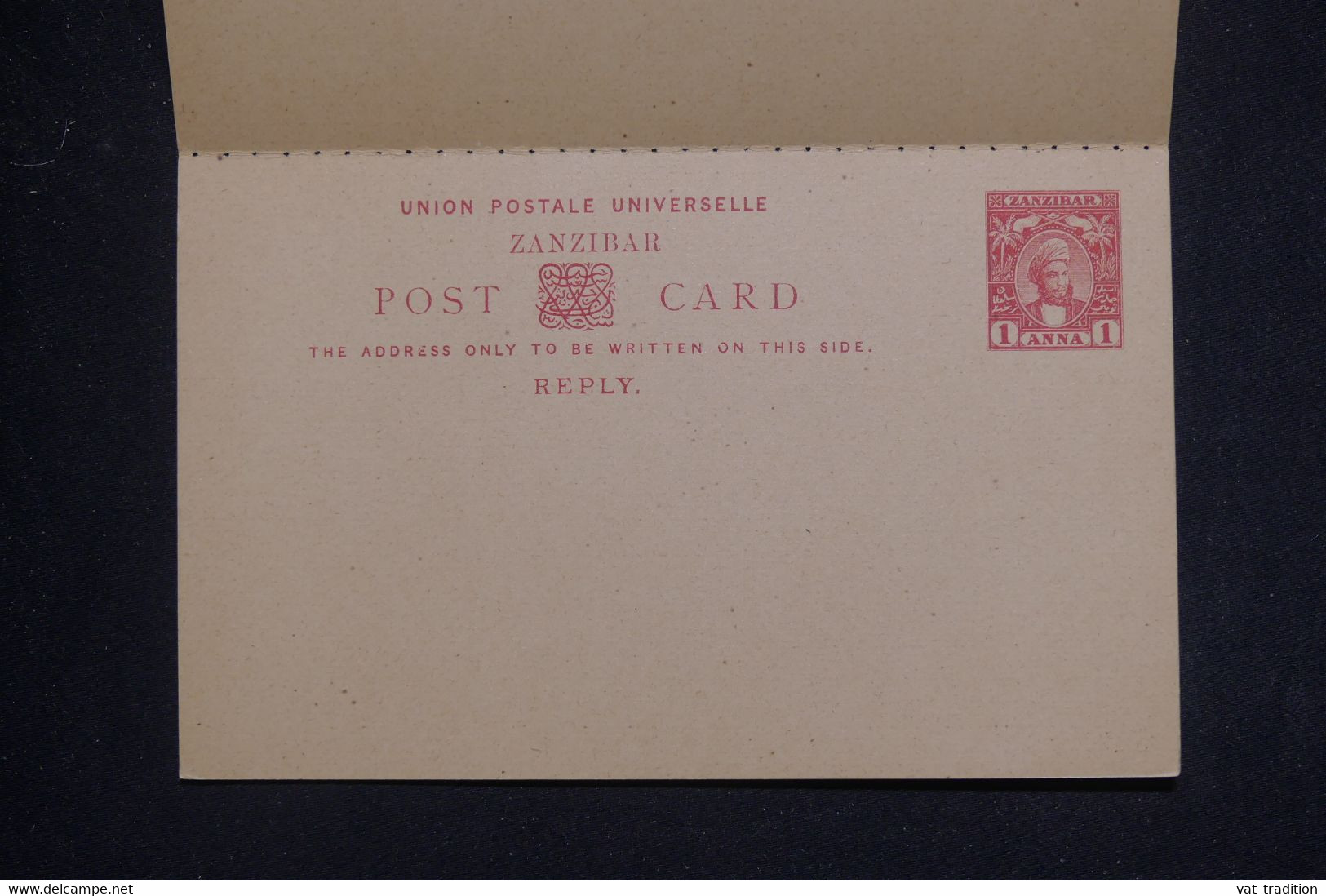 ZANZIBAR - Entier Postal + Réponse, Non Circulé - L 131833 - Zanzibar (...-1963)