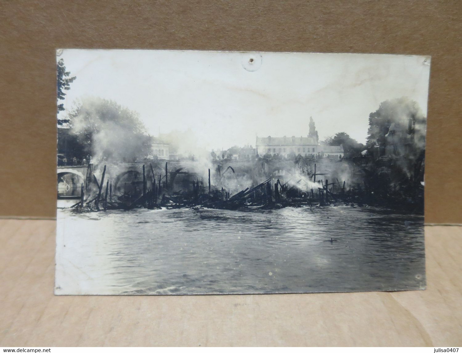 MEAUX (77) Carte Photo Guerre 1914-18 Les Grands Moulins Détruits - Meaux