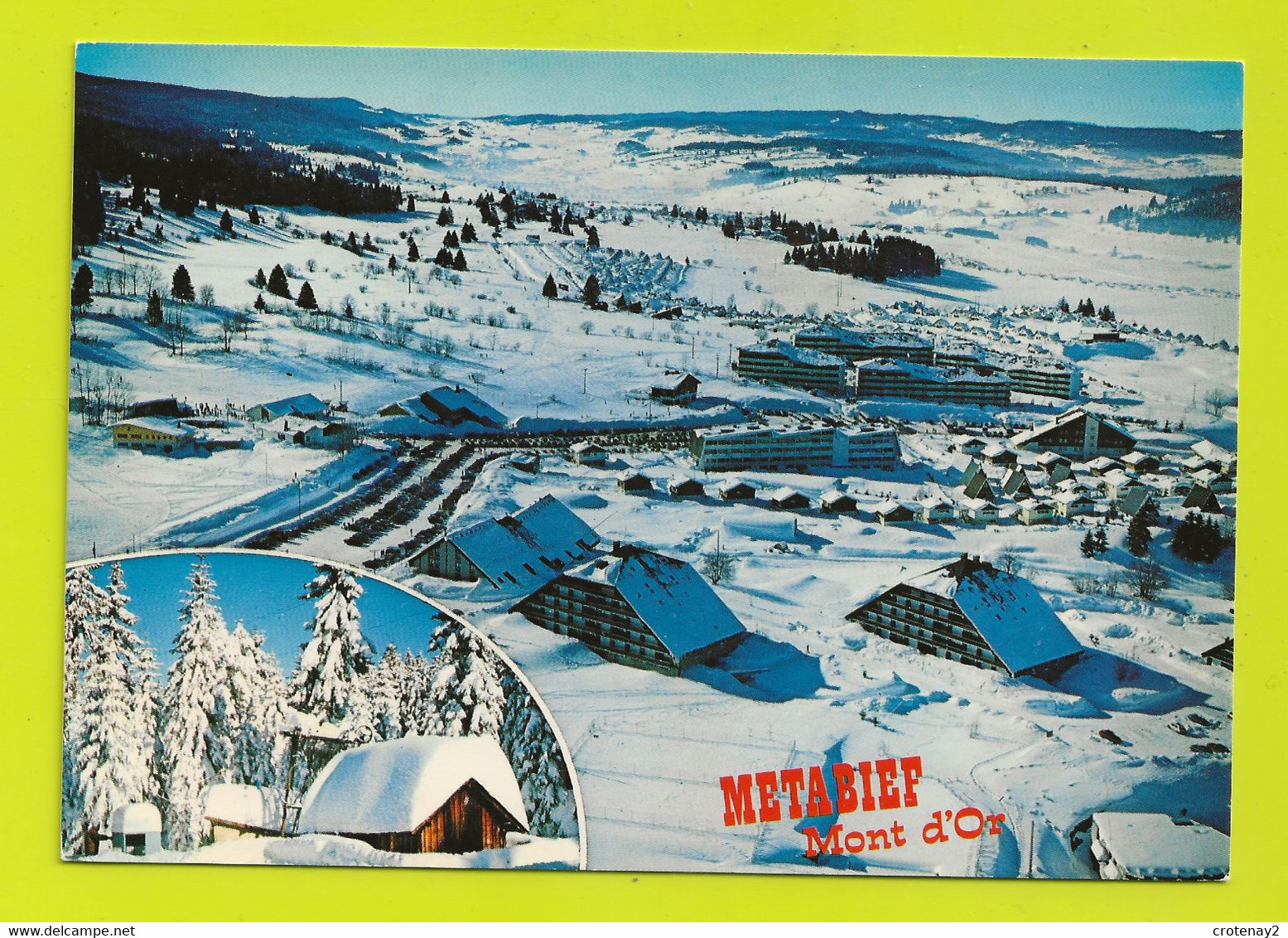 25 METABIEF Mont D'Or Vers Pontarlier Les Hôpitaux Neufs N°135 Belle Vue De 1984 - Pontarlier
