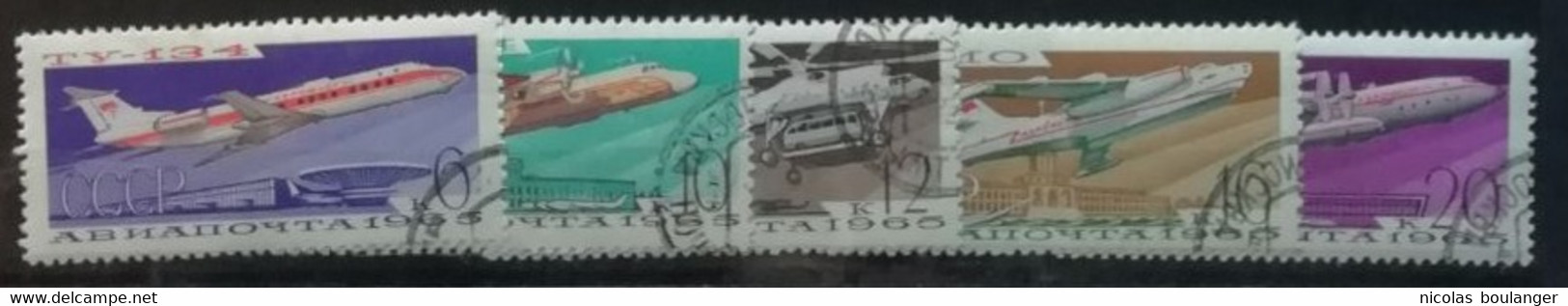 URSS 1965 / Yvert Poste Aérienne N°118-122 / Used - Gebraucht