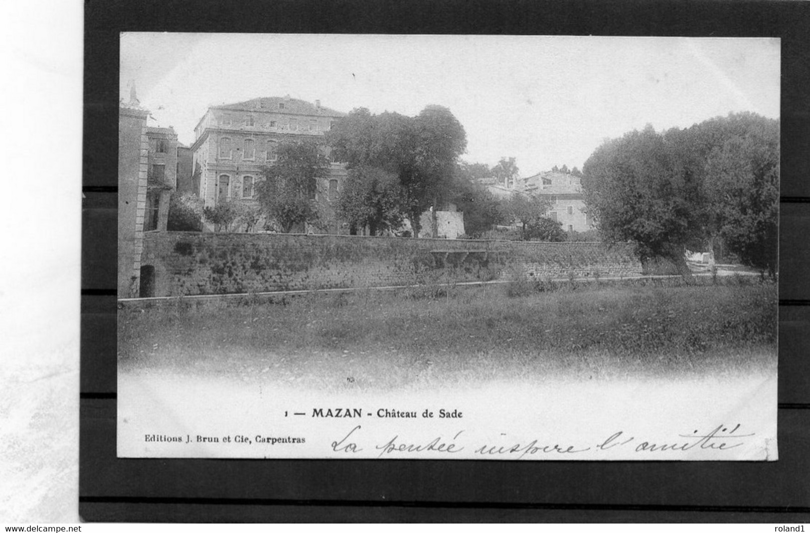 Mazan - Chateau De Sade.(carte Colorisée).( édit. J.Brun Et Cie,carpentras ). - Mazan