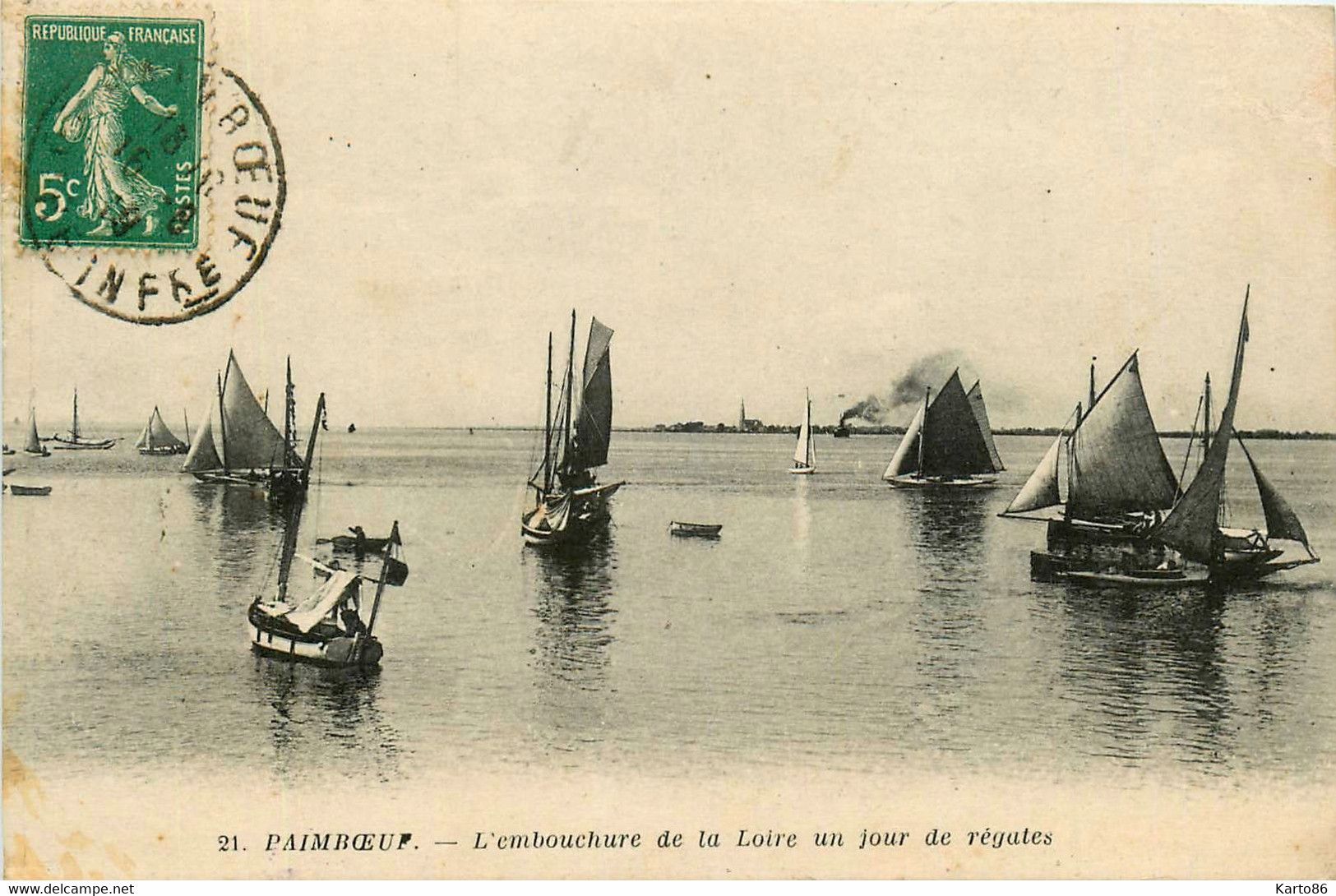 Paimboeuf * L'embouchure De La Loire Un Jour De Régates * Courses Bateaux - Paimboeuf