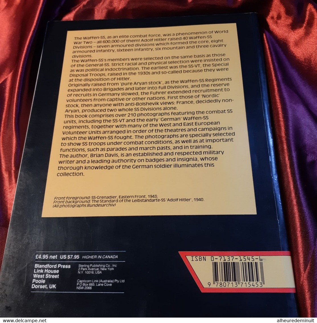 WAFFEN Ss"Brian L.Davis"WW2"Guerre"WAR"soldats Allemands"A.Hitler"seconde Guerre Mondiale"Normandie"Pologne"Ardennes" - Guerre 1939-45
