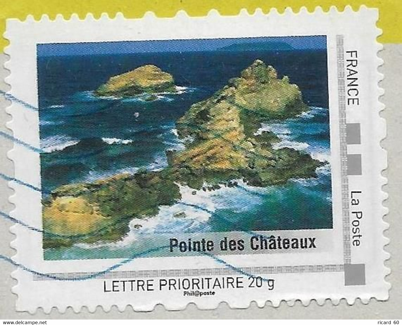 Timbre Collector Sur Coupon, Pointe Des Châteaux, Guadeloupe - Collectors