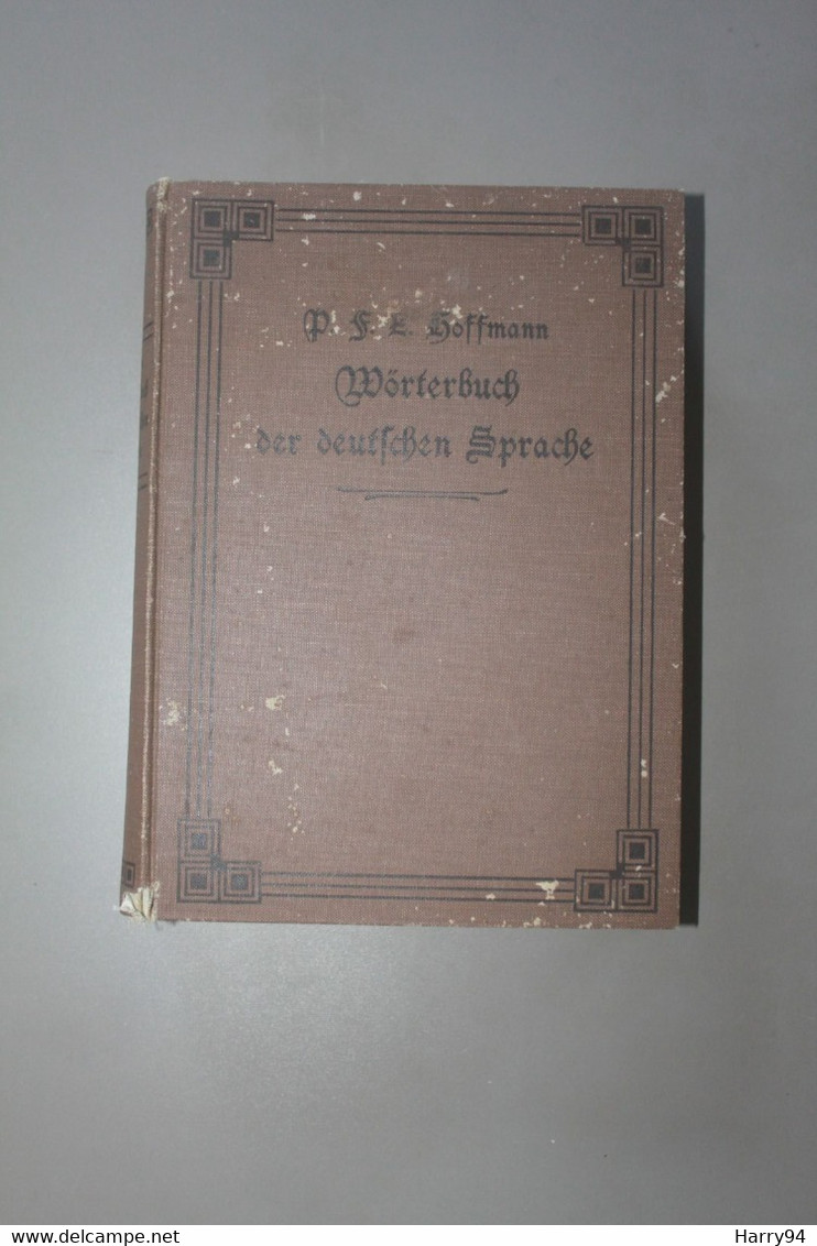 Dictionnaire Allemand Hoffmann  Leipzig 1910 - Dictionnaires