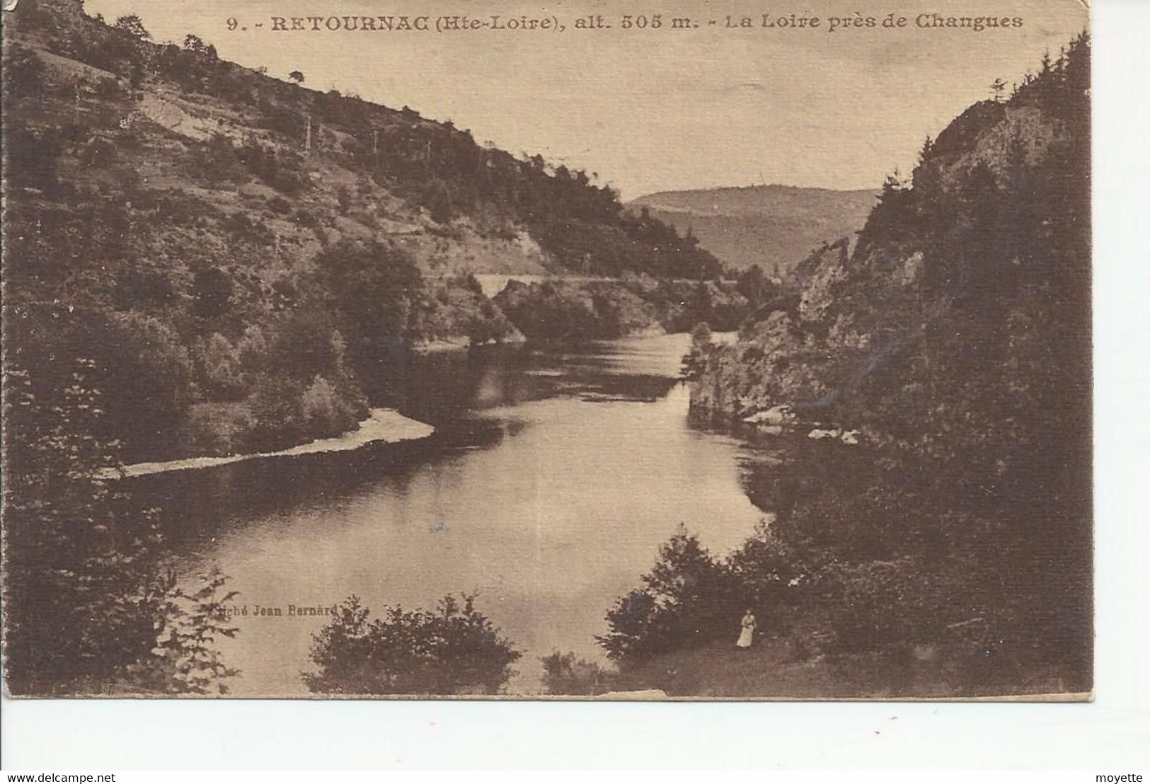 CPA-43-RETOURNAC-LA LOIRE PRES DE CHANGUES-PAPIER COLLE AU DOS- - Retournac