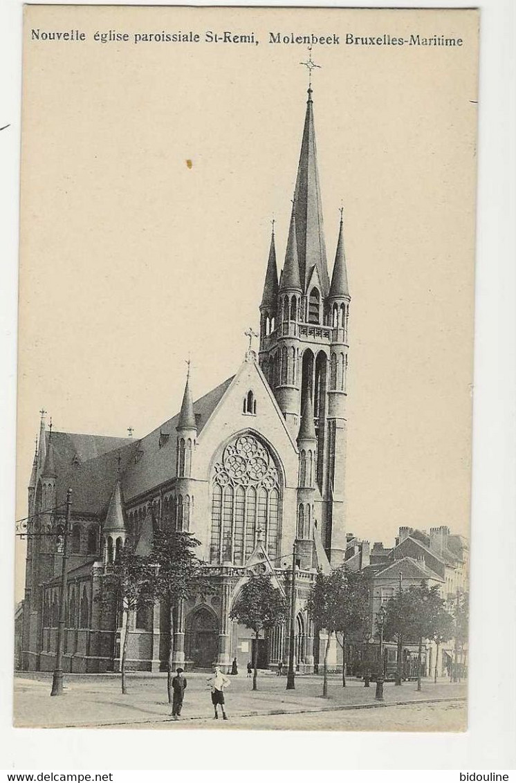 CPA-MOLENBEEK " Nouvelle église Paroissiale St-Remi " - Molenbeek-St-Jean - St-Jans-Molenbeek