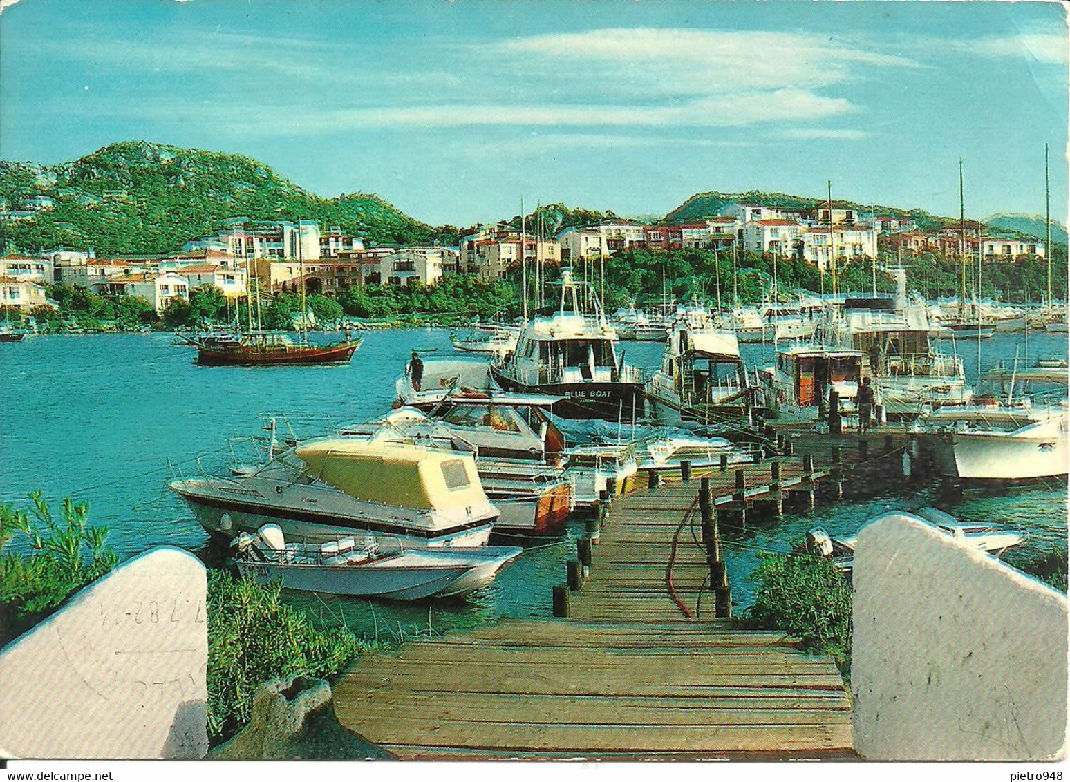 Porto Rotondo (Olbia) Panorama Porto, Pontile Con Yachts Ormeggiati - Olbia