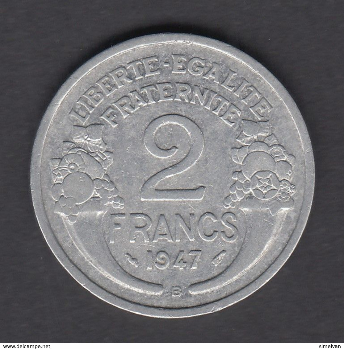 France 2 Francs 1947 B Frankreich #0862 - 2 Francs