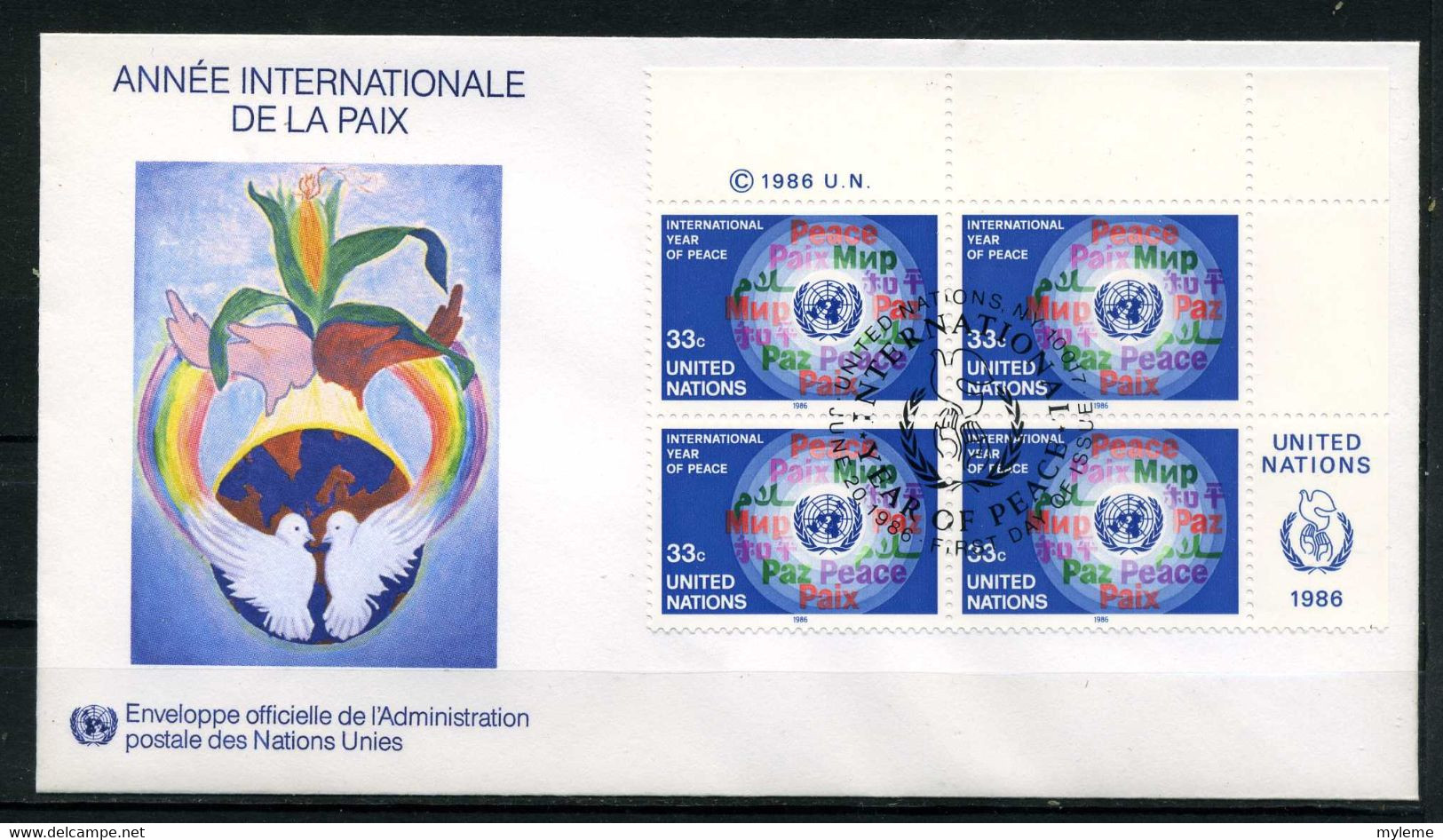 Z31-1 Nations Unies FDC N° 465 à 466  En Parfait état.    A Saisir !!! - Brieven En Documenten