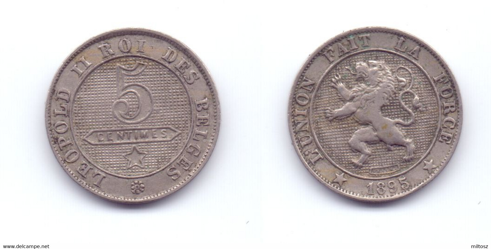 Belgium 5 Centimes 1895 (legend In French) - 5 Cent