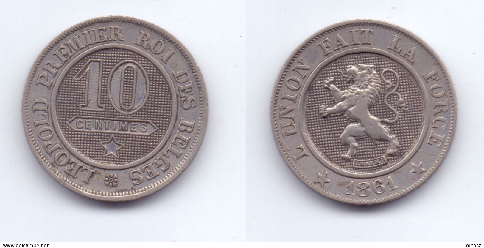 Belgium 10 Centimes 1861 - 10 Cent